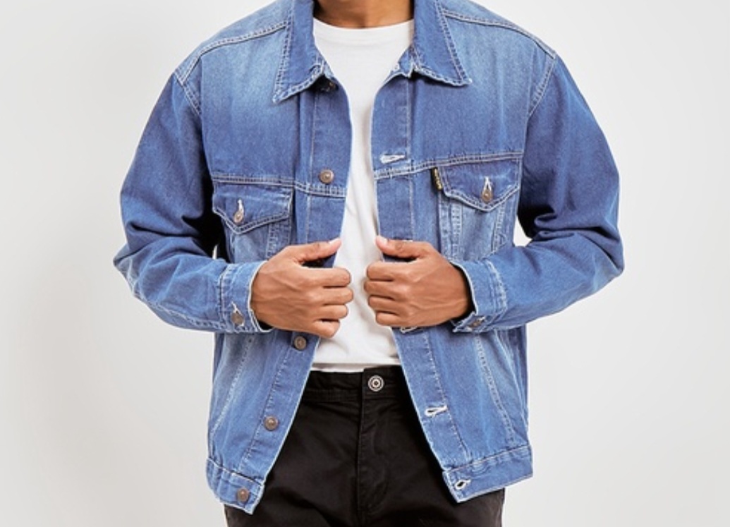 Ilustrasi jaket denim merek lokal salah satunya Guten Inc.