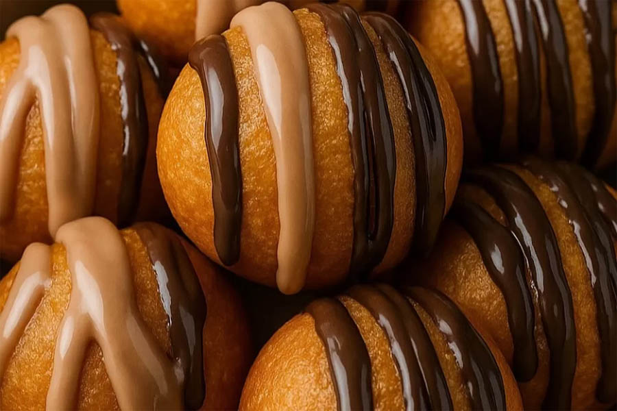 Bola-bola Ubi dari Cinni Bola Ubi. Ini tiga tempat di Surabaya yang direkomendasikan jika ingin membeli jajanan manis, renyah dan bertekstur lembut.