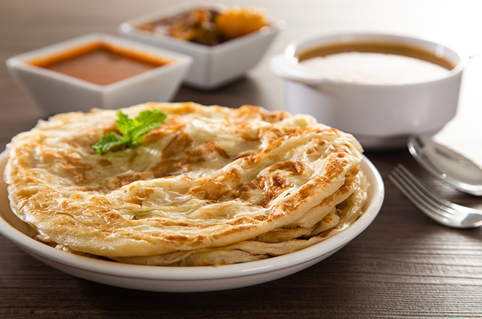 Ilustrasi resep roti canai.