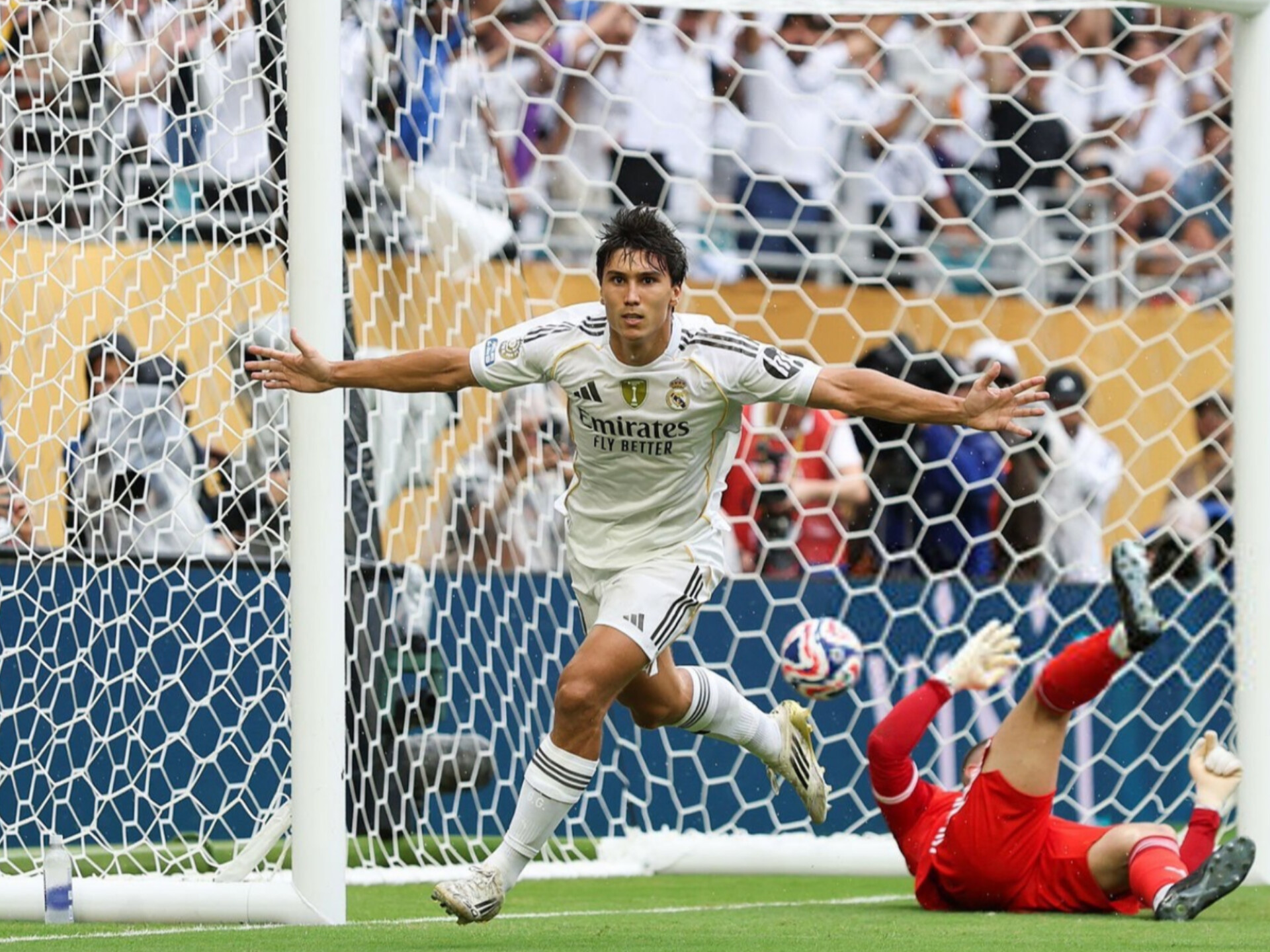 Gonzalo Garcia alias Chalo mencetak gol tunggal kemenangan Real Madrid atas Juventus di babak 16 besar Piala Dunia Antarklub 2025. FOTO: Instagram Gonzalo Garcia