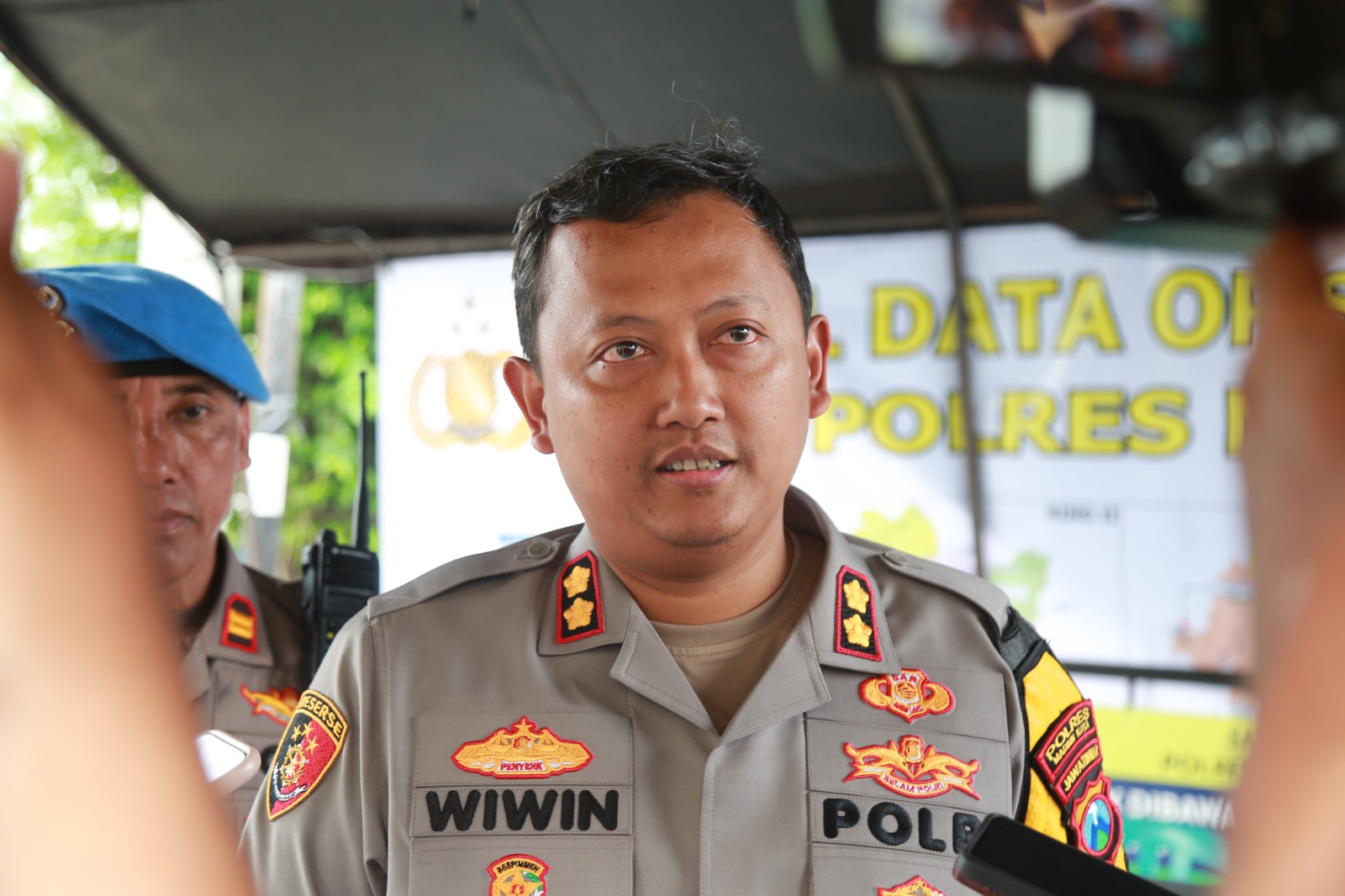Kapolres Madiun Kota AKBP Wiwin Junianto Supriyadi memastikan ada empat oknum anggotanya yang diamankam dalam kasus narkoba. FOTO: DOK RADAR MADIUN