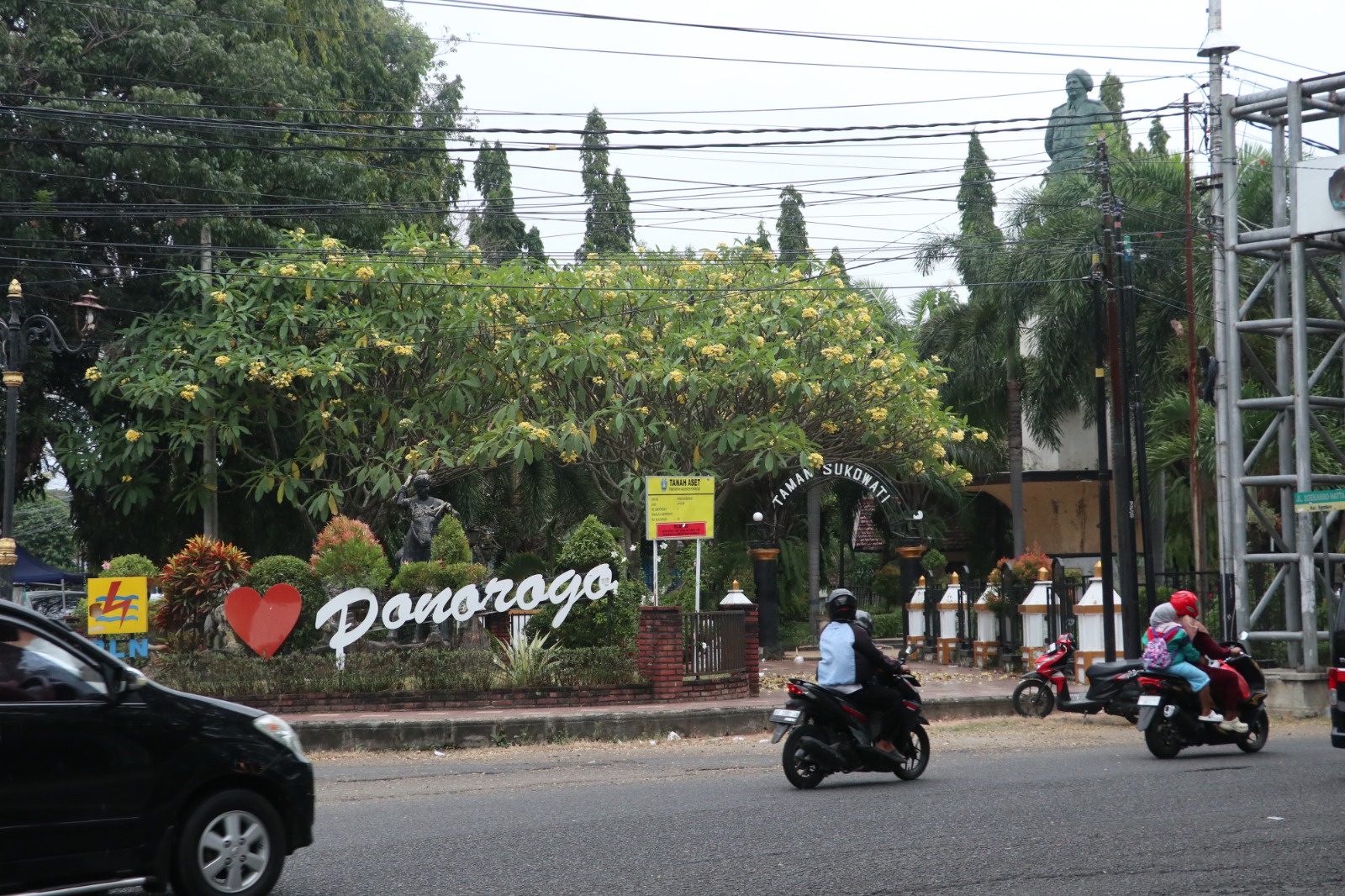 Taman Sukowati menjadi salah satu bukti sejarah Ponorogo menumpas PKI. FOTO: SUGENG DWI N./JAWA POS RADAR PONOROGO