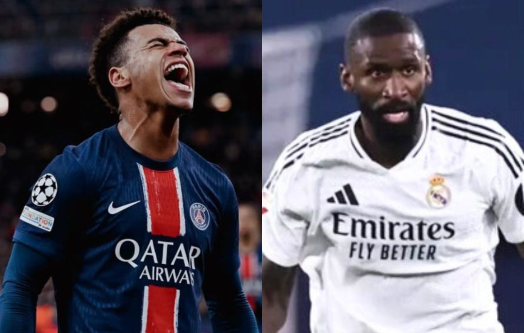 Rudiger vs Doue.