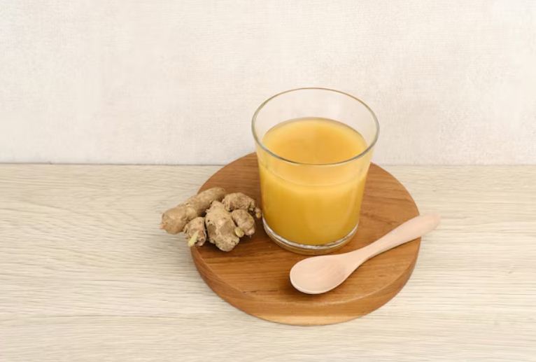 Ilustrasi jamu beras kencur tradisional.