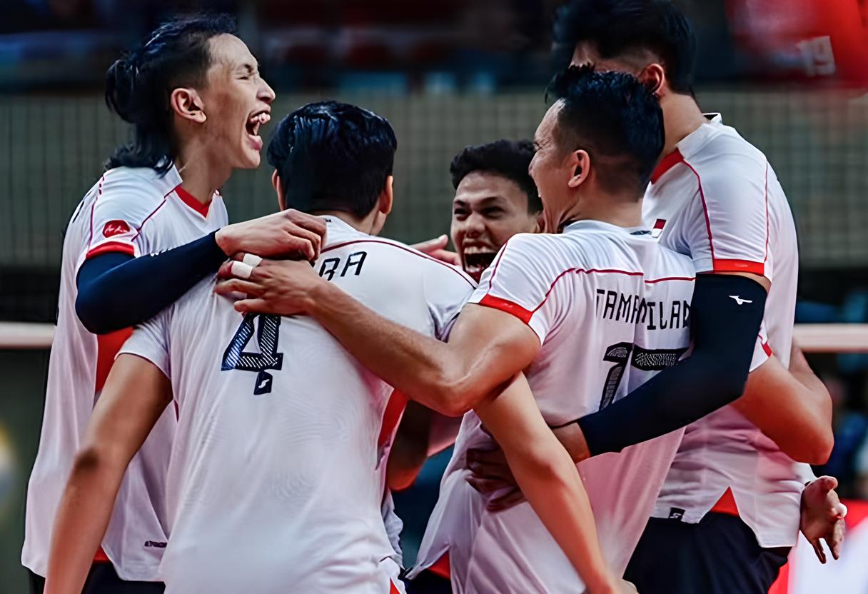 Timnas Voli Putra Indonesia menempati ranking 49 FIVB.