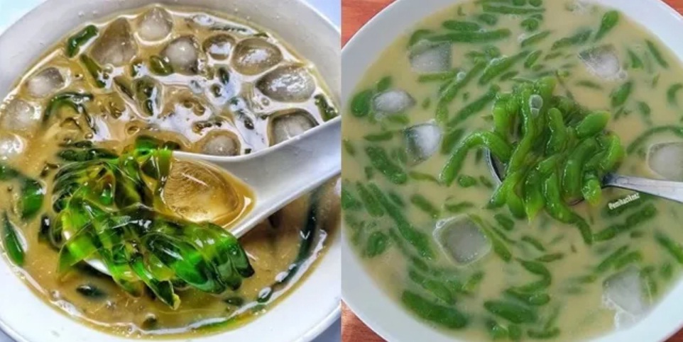 Ilustrasi perbedaan cendol dan dawet.