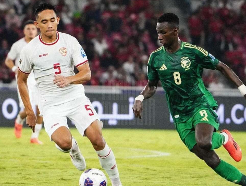 Indonesia saat hadapi Arab Saudi di putaran 3 Kualifikasi Piala Dunia lalu.
