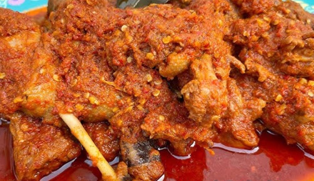 Resep rica-rica bebek pedas.