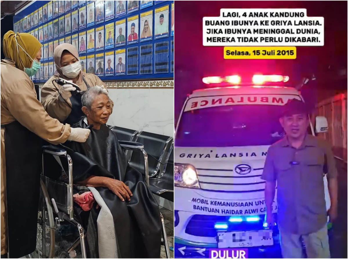 Lansia asal Surabaya, Fatimah dititipkan 4 anak kandungnya ke Griya Lansia Husnul Khatimah, Malang.