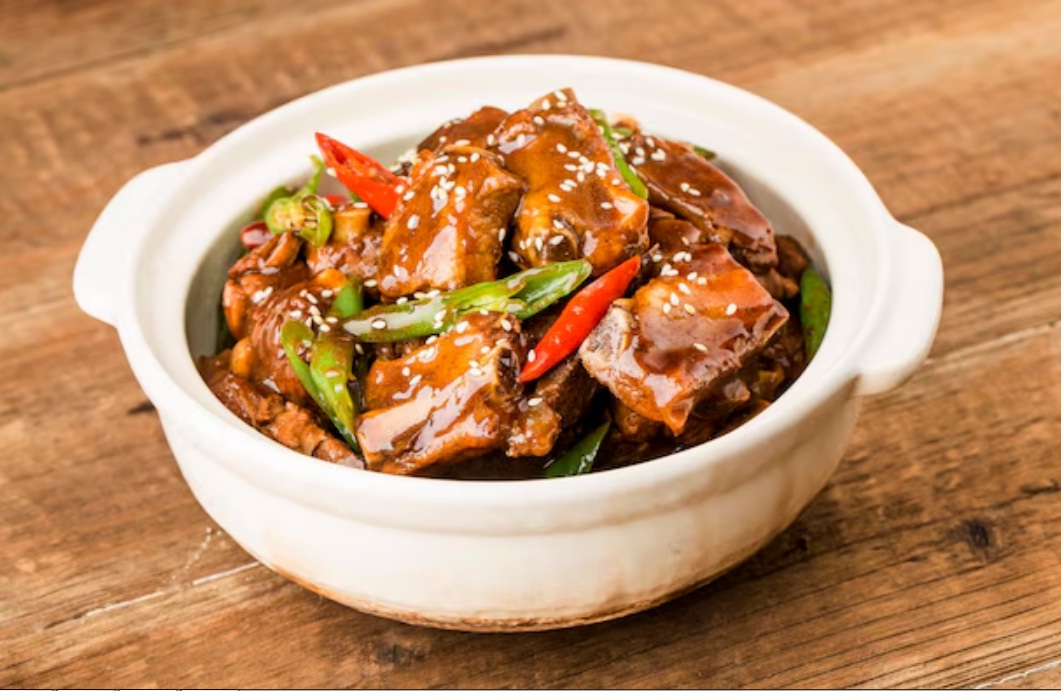 Ilustrasi sapi lada hitam.