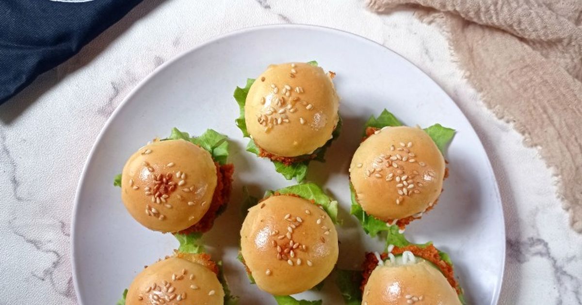 Ilustrasi Chicken Burger Mini