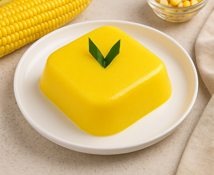 Sehat dan lezatnya puding jagung manis untuk keluarga.
