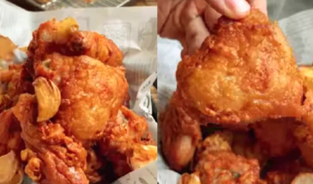 Ayam goreng bawang putih ala Chef Martin, tanpa ungkep, ekstra crunchy dan juicy.