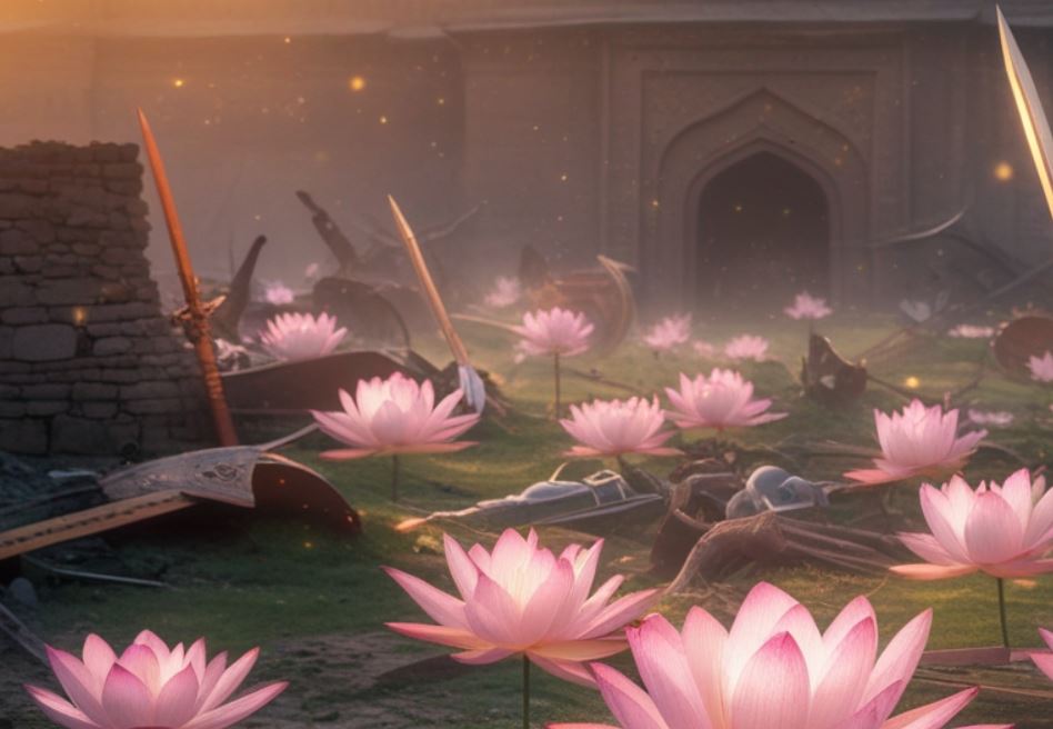 Ilustrasi lakon wayang Geger Suralaya.