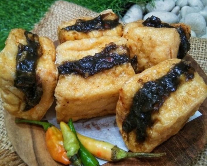 Ilustrasi tahu petis udang.