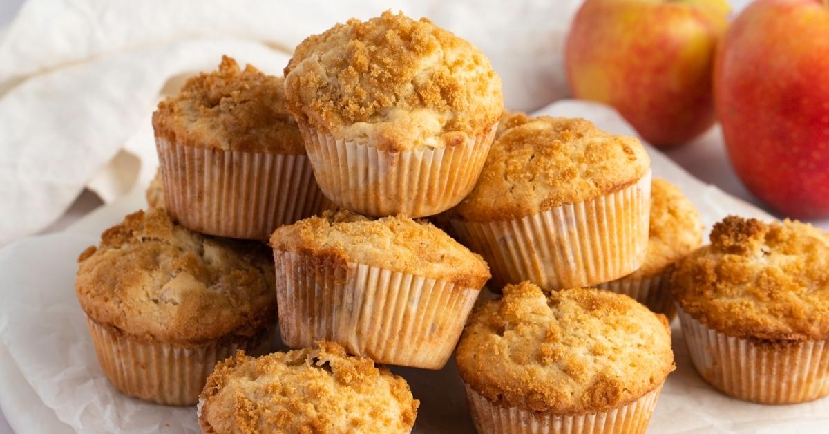Ilustrasi Muffin Apple Strudel