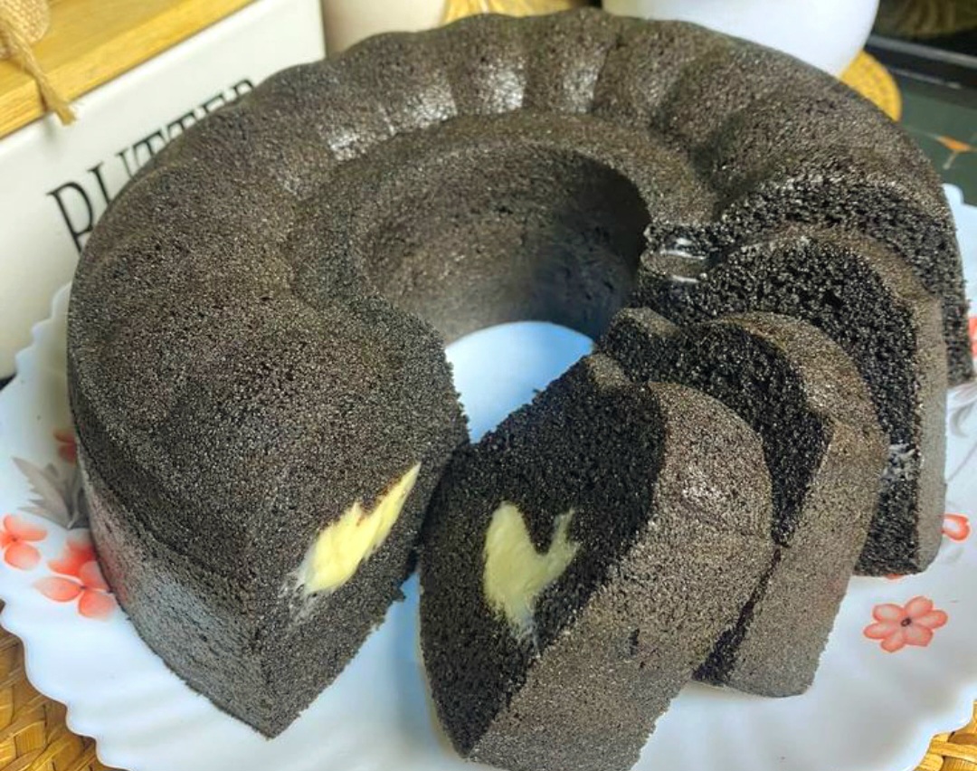 Bolu ketan hitam isi keju lumer tanpa oven, cukup pakai teflon.