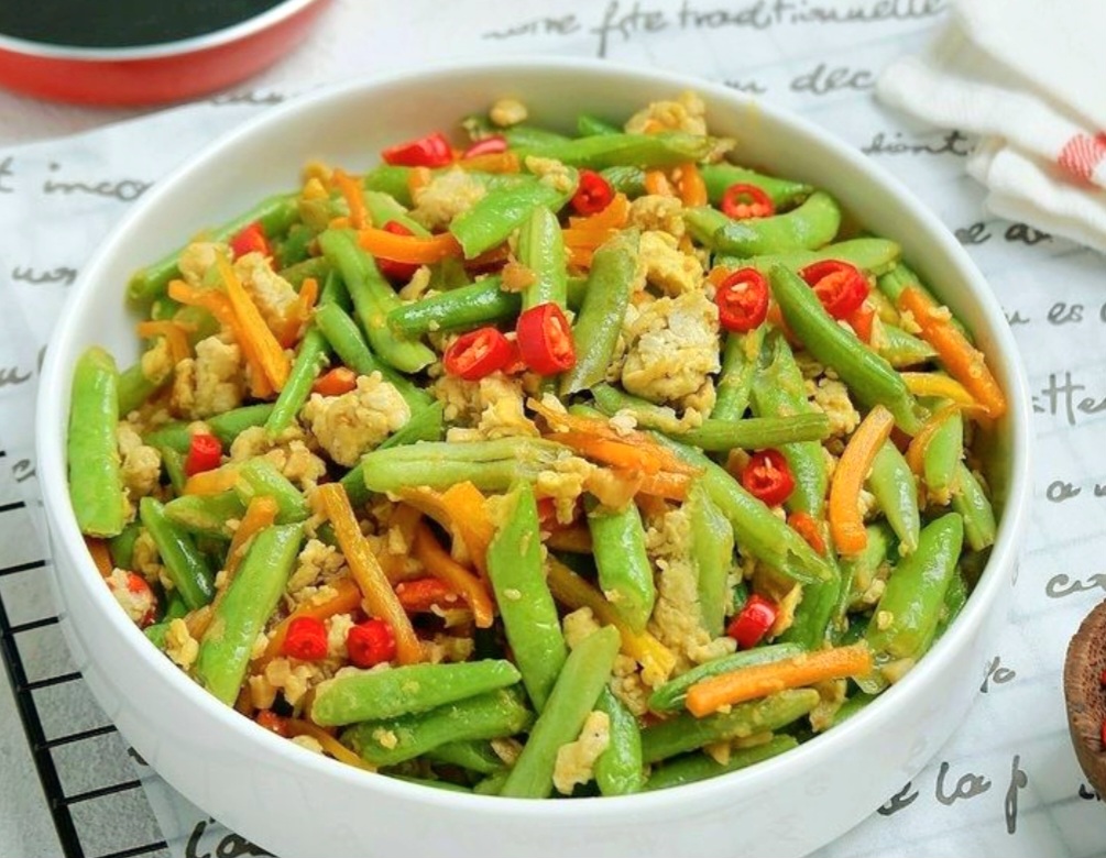 Tumis buncis rendah gula, sehat dan kaya serat.