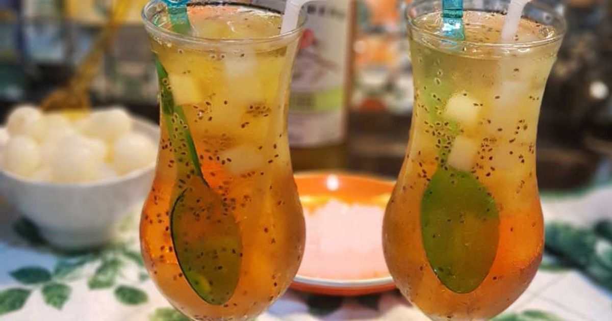 Ilustrasi Ice Lychee Tea