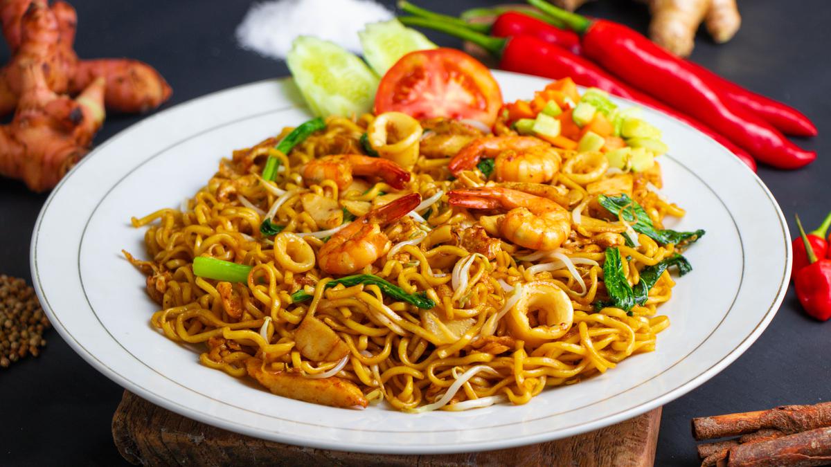Ilustrasi Mie Goreng Seafood