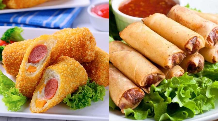 Ilustrasi perbedaan lumpia dan risoles.
