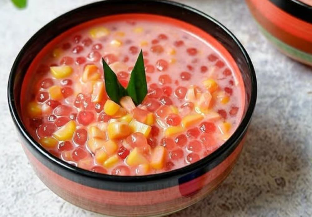 Bubur jagung sagu mutiara