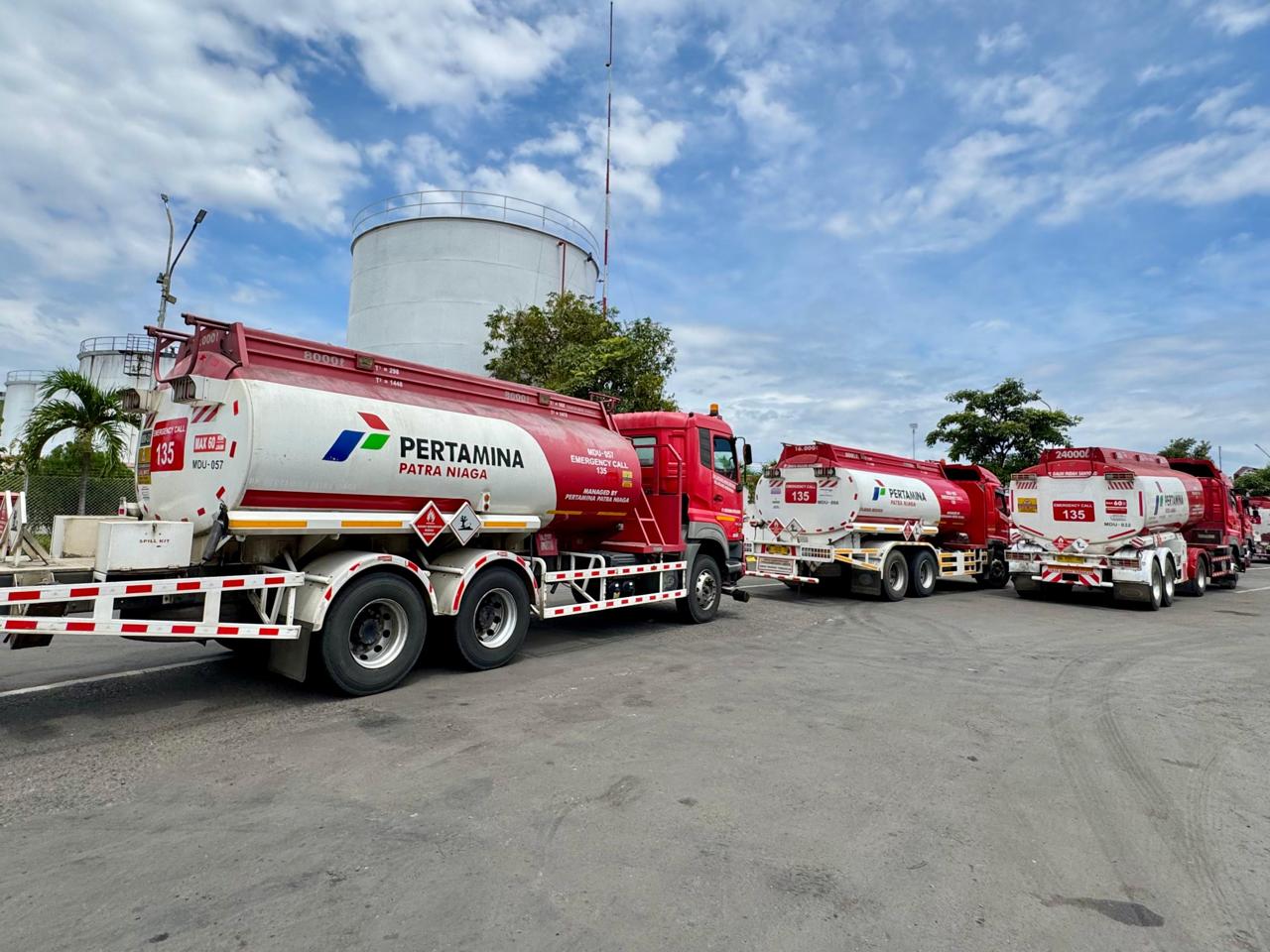 Antrean SPBU mulai surut, Pertamina kerahkan 93 mobil tangki untuk atasi antrean BBM di Jember. FOTO: ISTIMEWA