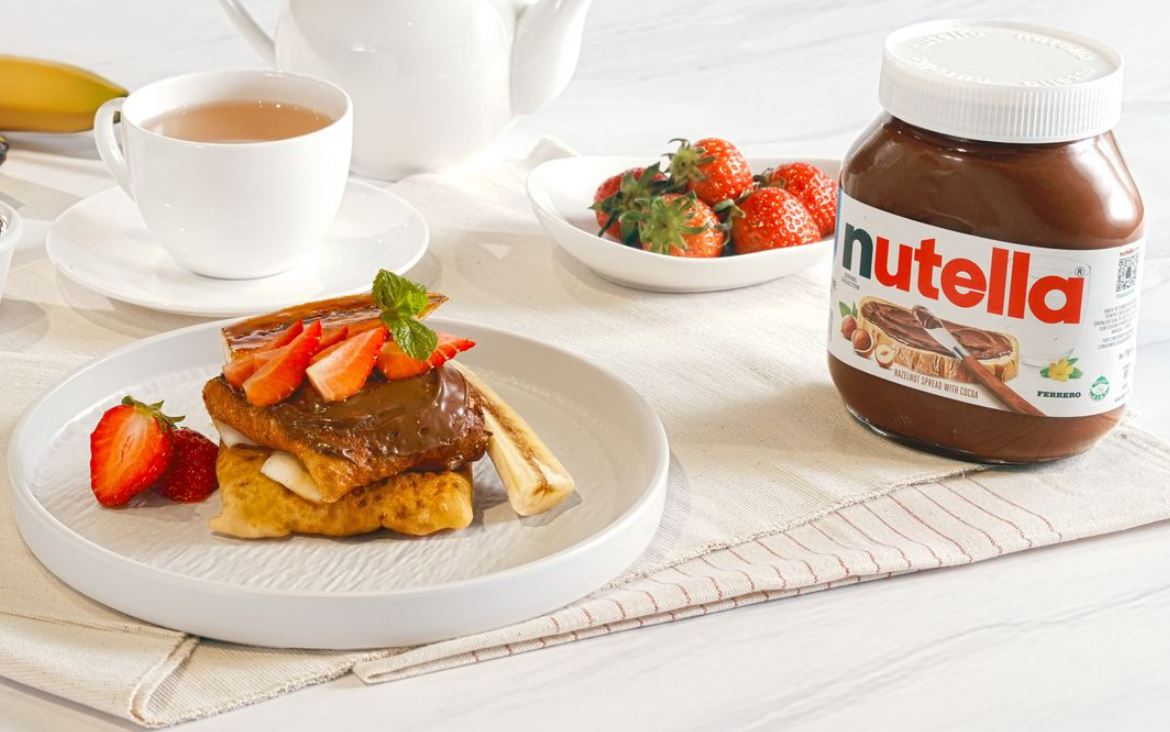 Serabi crepe nutella kreasi Chef Reynold Pernomo.