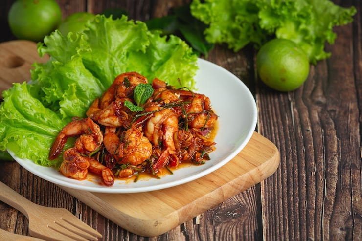 Ilustrasi sambal udang yang rasanya nendang.