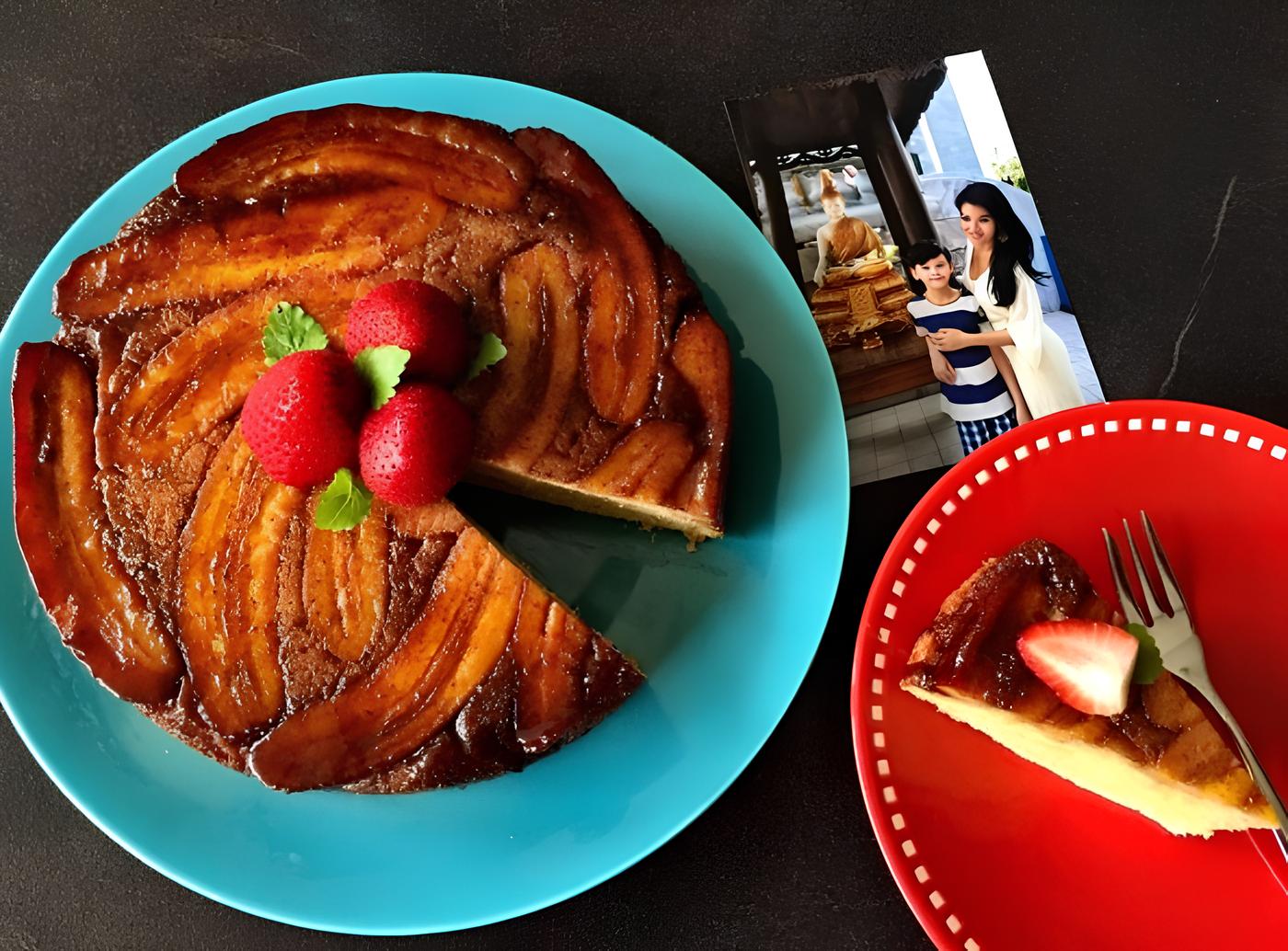 Ilustrasi Bolu Pisang Caramel