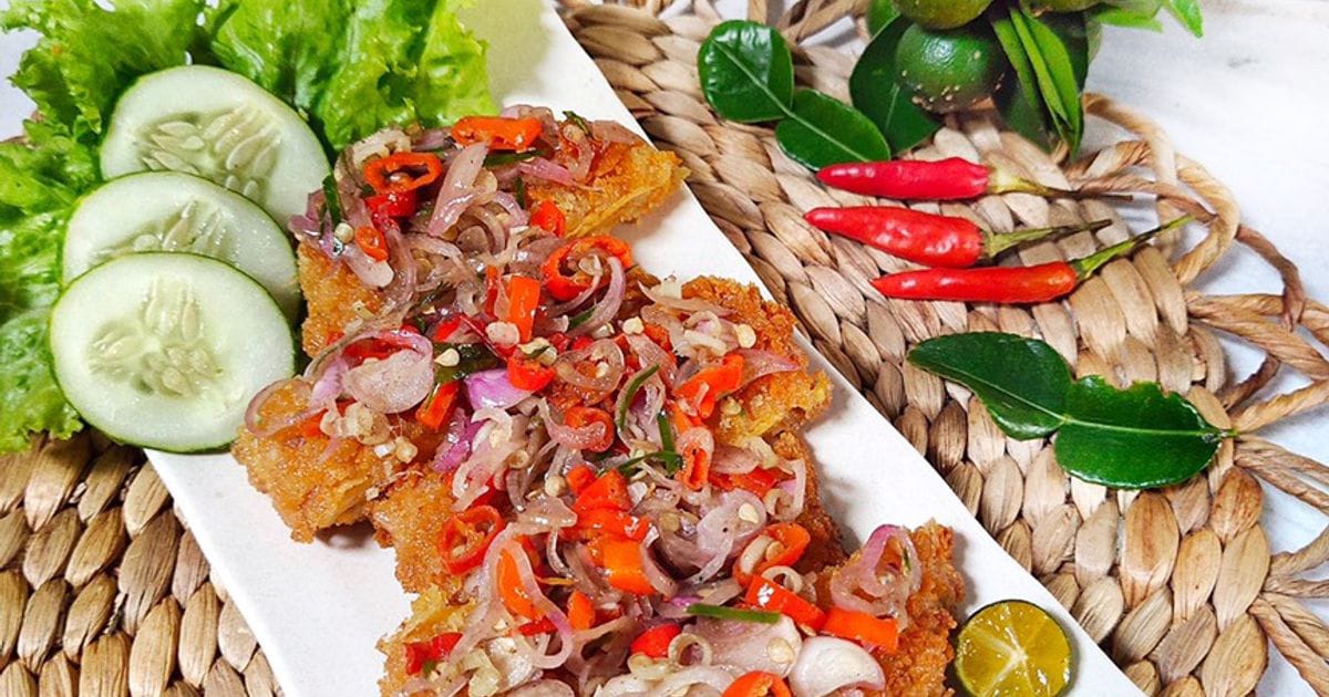 Ilustrasi Telur Dadar Sambal Matah