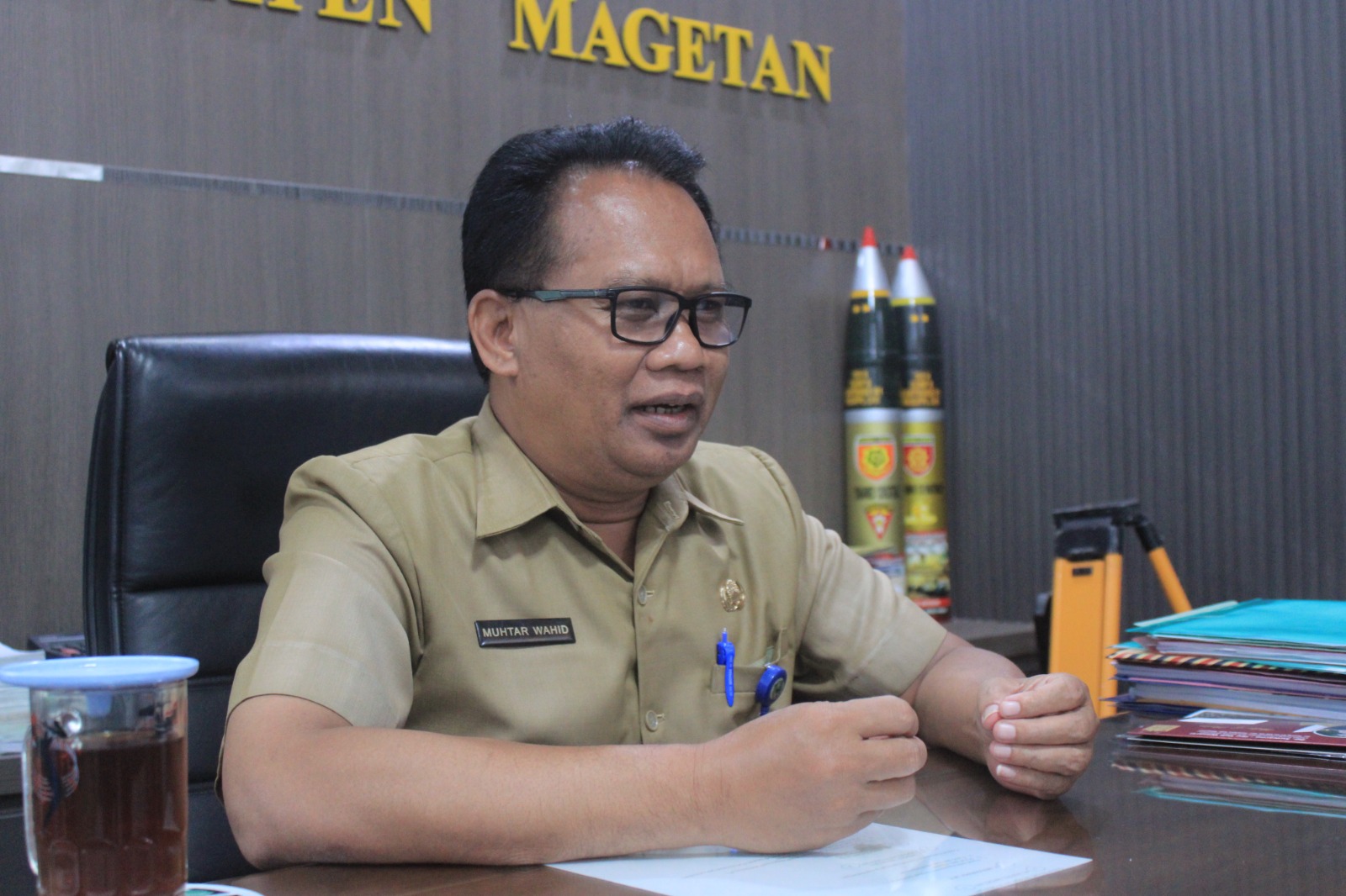 Sekda Magetan Muhtar Wakid