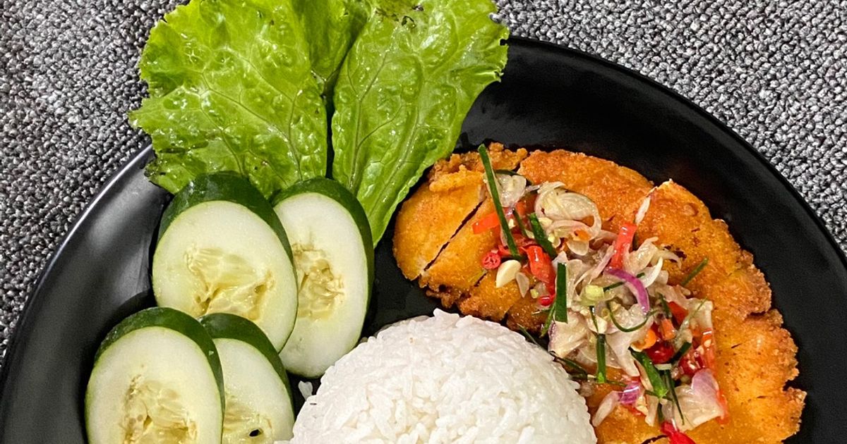 Ilustrasi Chicken Katsu Sambal Matah