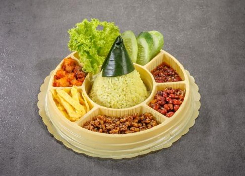 Ilustrasi tumpeng mini.