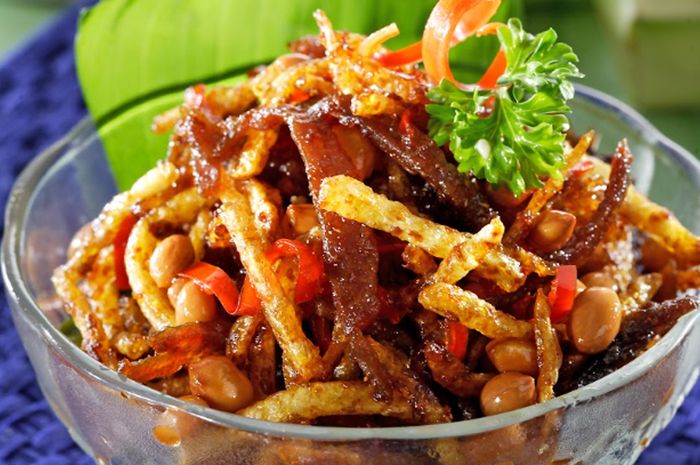 Ilustrasi Kering Kentang Dendeng