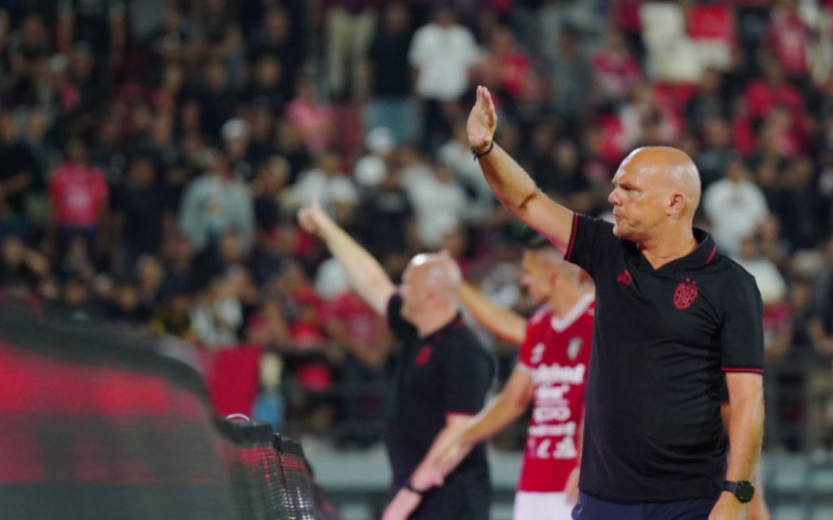 Pelatih Bali United Johnny Jansen.