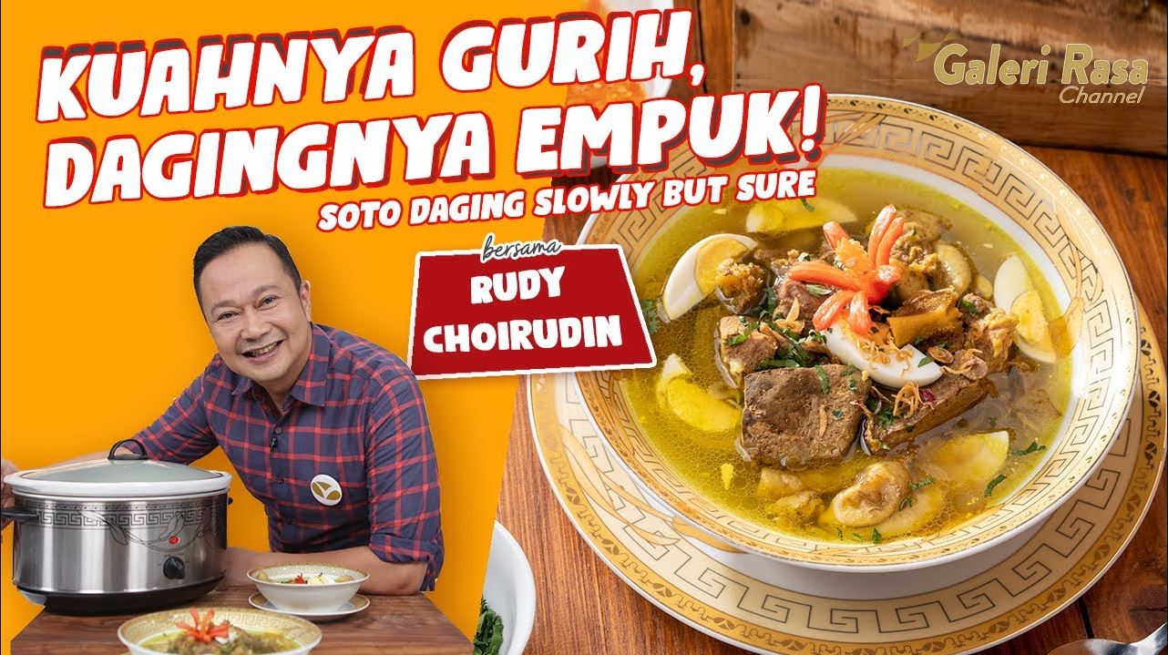 Hangat, gurih, dan segar! Soto daging kuah bening ala Chef Rudy Choirudin ini siap memanjakan lidah seluruh anggota keluarga.