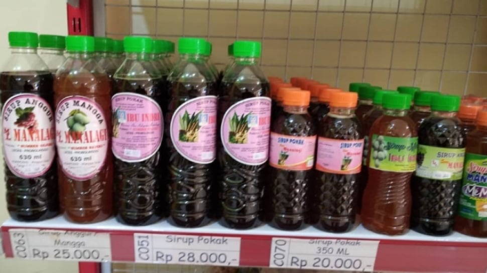 Ilustrasi sirup pokak khas Probolinggo.