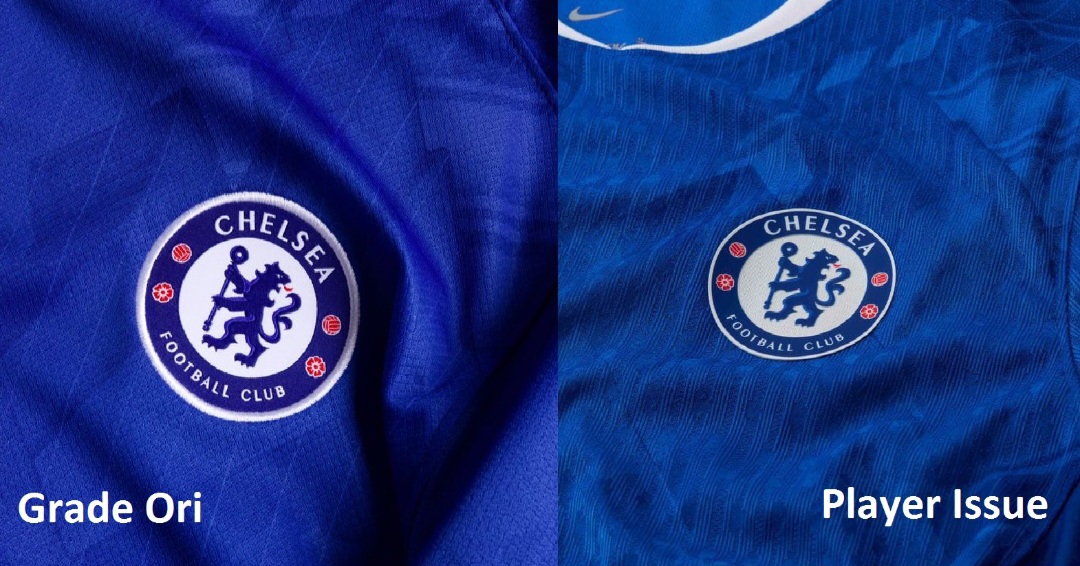 Perbedaan jersey pemain dan fans