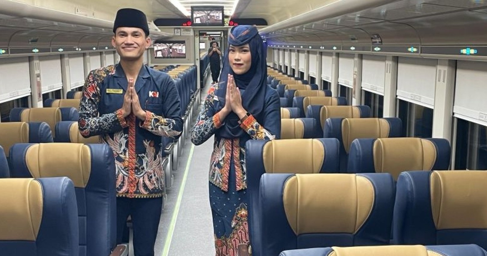 Interior kereta api eksekutif new generation.
