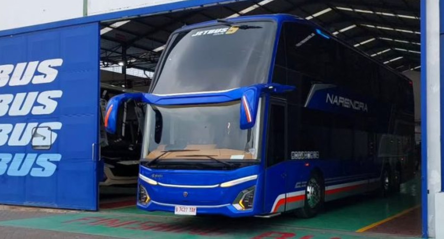 MEWAH: Bus Narendra asal Ponorogo punya layanan premium demi kenyamanan lebih bagi penumpang.