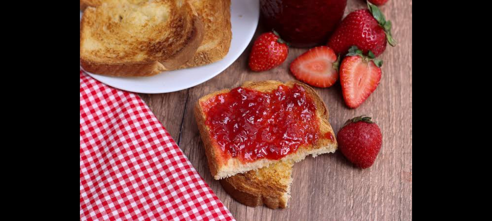 Ilustrasi selai strawberry.