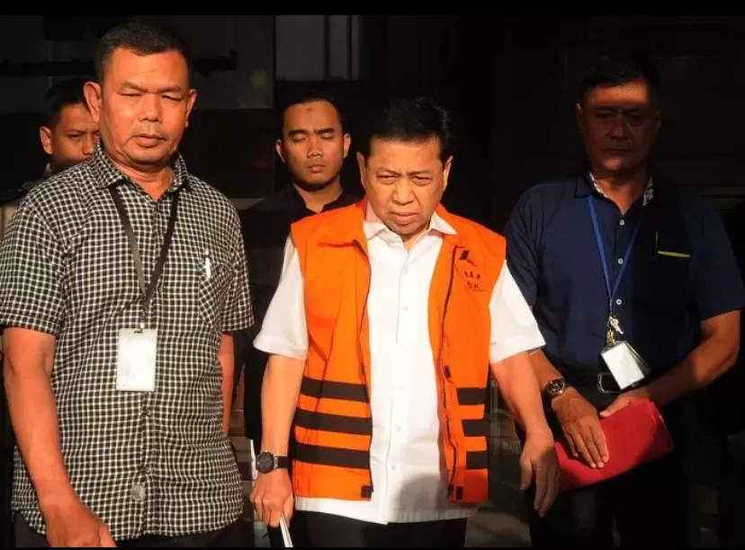 Setya Novanto bebas bersyarat dari Lapas Sukamiskin.