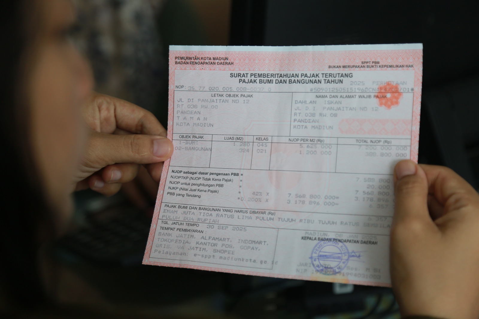 Pemkot Madiun pastikan PBB tidak naik meski NJOP naik. FOTO: BAGAS BIMANTARA/RADAR MADIUN