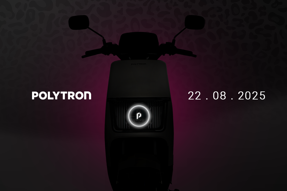 Teaser motor listrik khusus perempuan keluaran Polytron yang akan diluncurkan pada 22 Agustus 2025, tampil dengan warna merah muda yang ikonik.