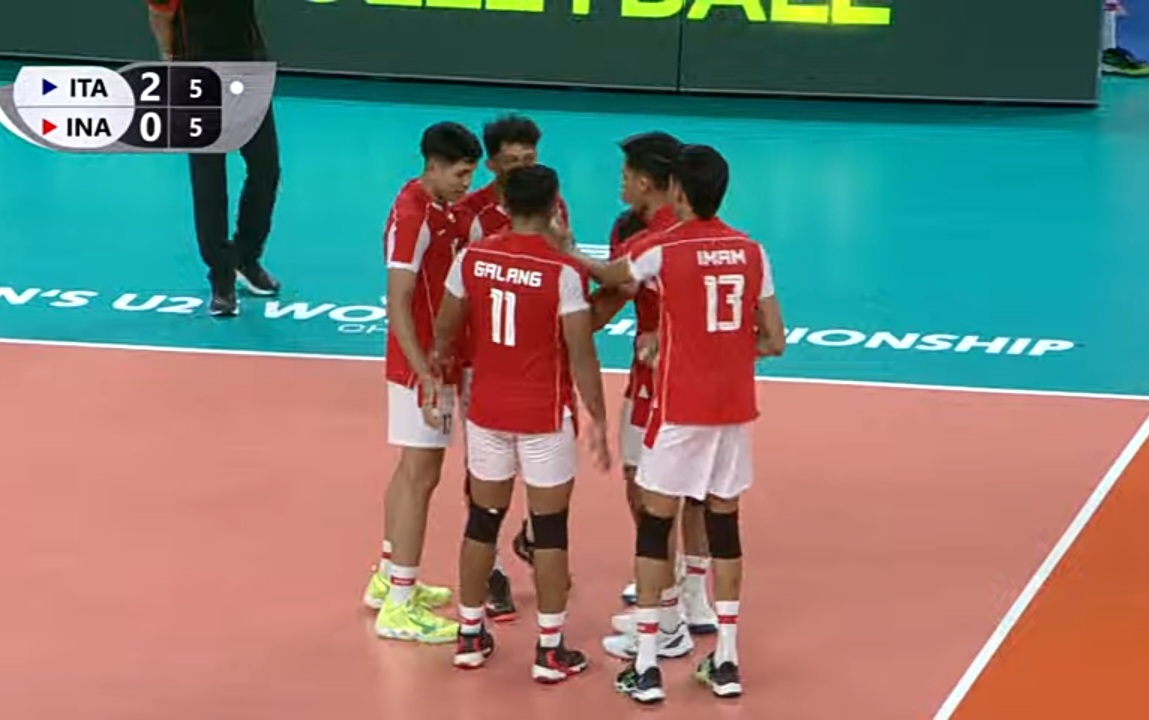 Indonesia kalah 0-3.