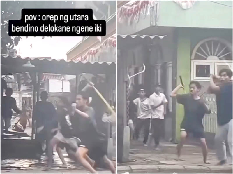 Warganet dihebohkan dengan beredarnya tawuran yang diduga dilakukan oleh pelajar di Surabaya.