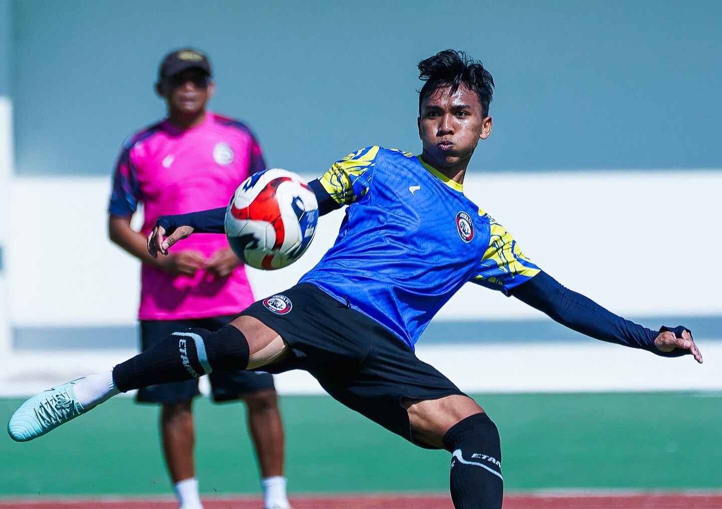 Skuad Arema jalani latihan jelang laga hari inj.