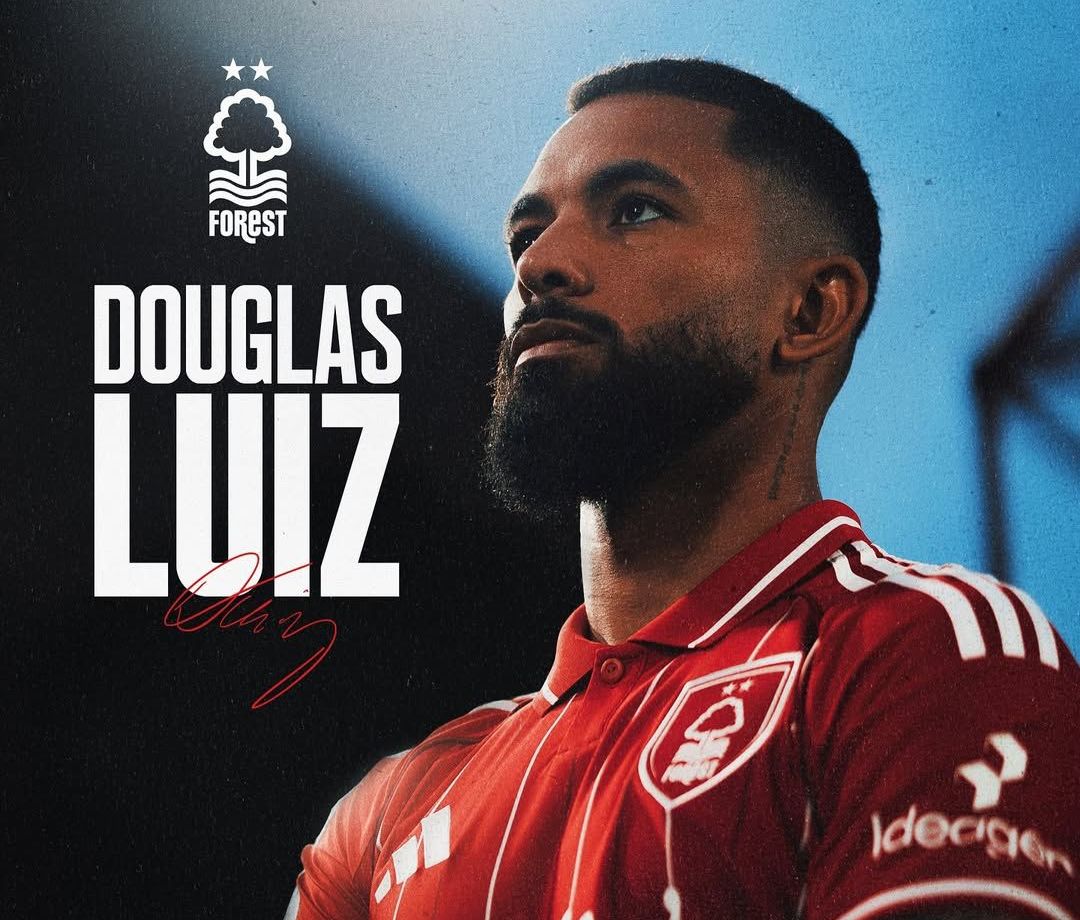 Douglas Luiz gabung Nottingham Forest dengan status pinjaman dari Juventus.