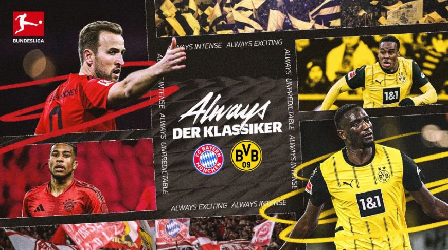 Bayern Munchen dan Dortmund bentrok dalam laga panas Der Klassiker.